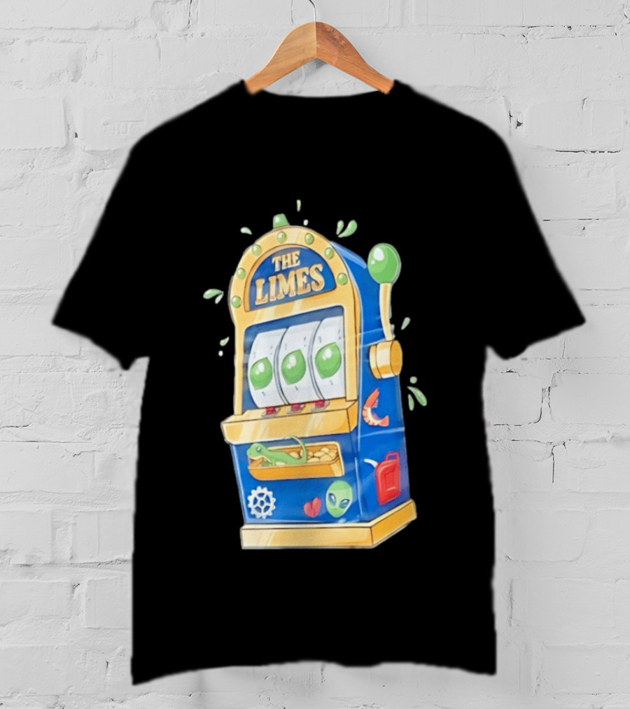 The Limes Slot Machine Gambling Casino With Aliens And Citrus T-Shirt