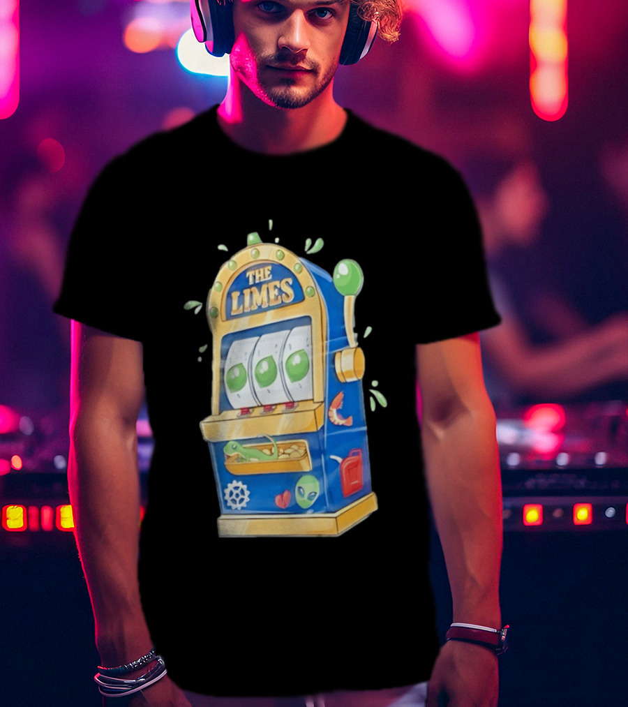 The Limes Slot Machine Gambling Casino With Aliens And Citrus T-Shirt