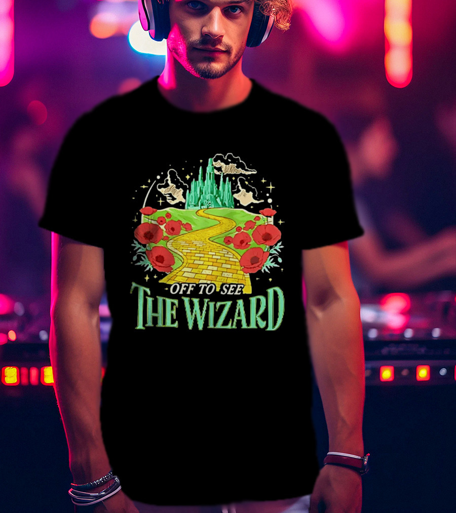Off To See The Wizard Yellow Brick Road Fantasy Longsleeve T-Shirt