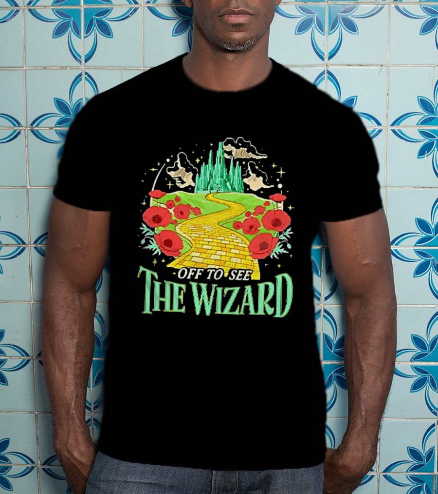 Off To See The Wizard Yellow Brick Road Fantasy Longsleeve T-Shirt