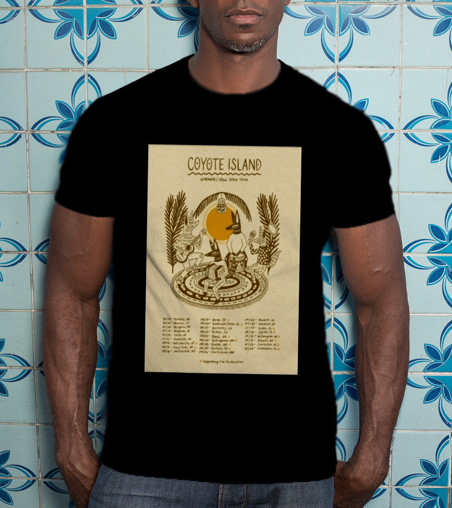 Coyote Island Summer Fall 2026 Tour Portland Boise Berkeley Petaluma T-Shirt