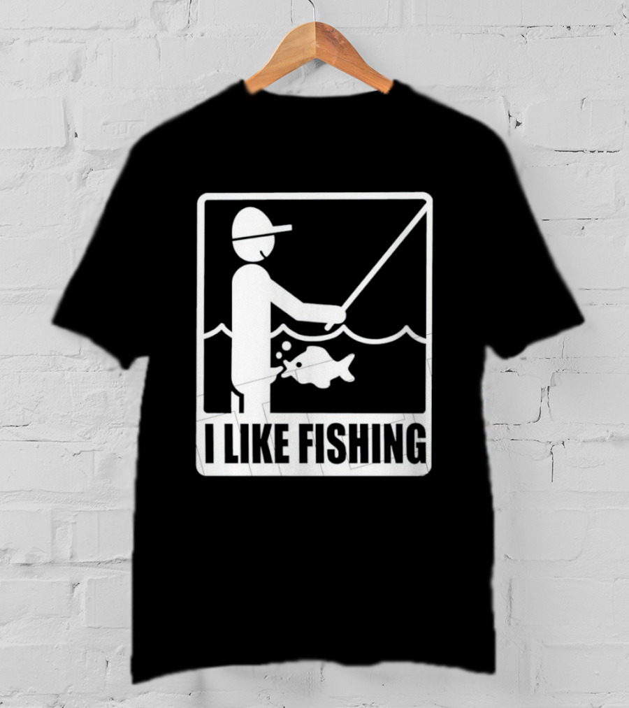 I Like Fishing Fisherman Angler Catching Fish T-Shirt