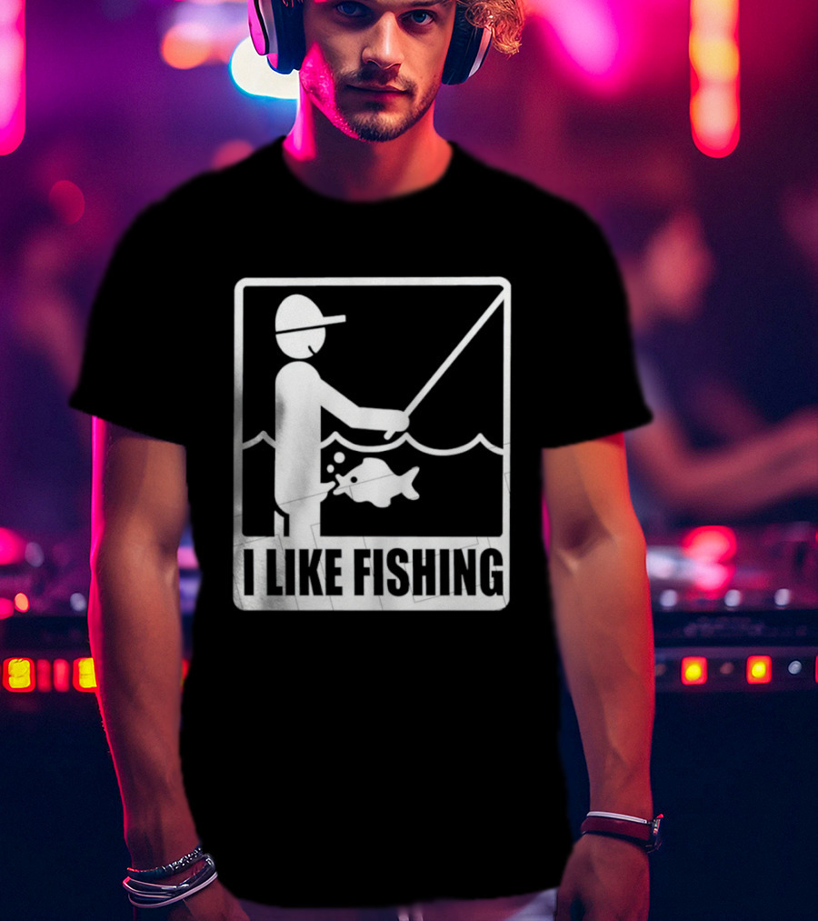 I Like Fishing Fisherman Angler Catching Fish T-Shirt