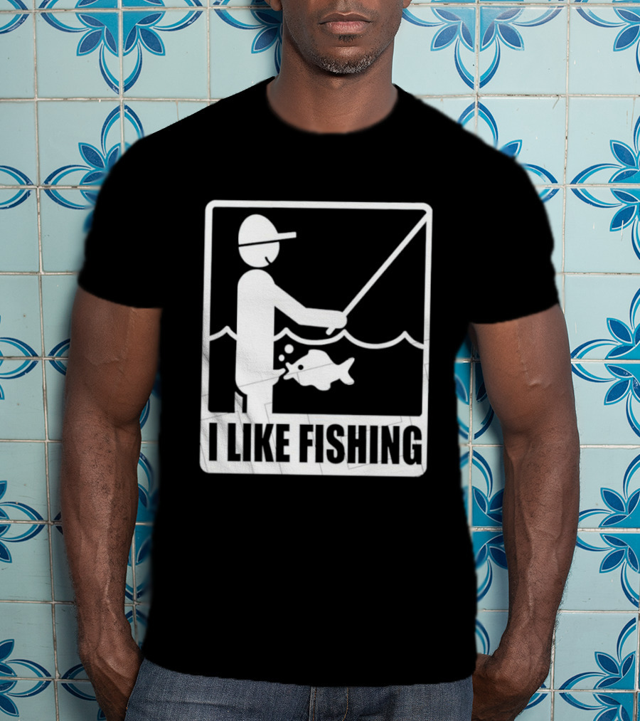 I Like Fishing Fisherman Angler Catching Fish T-Shirt