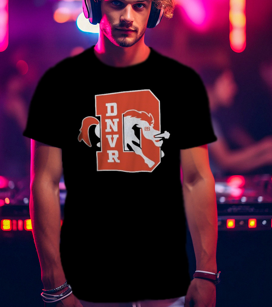 DNVR Denver Broncos Retro Horse Head T-Shirt