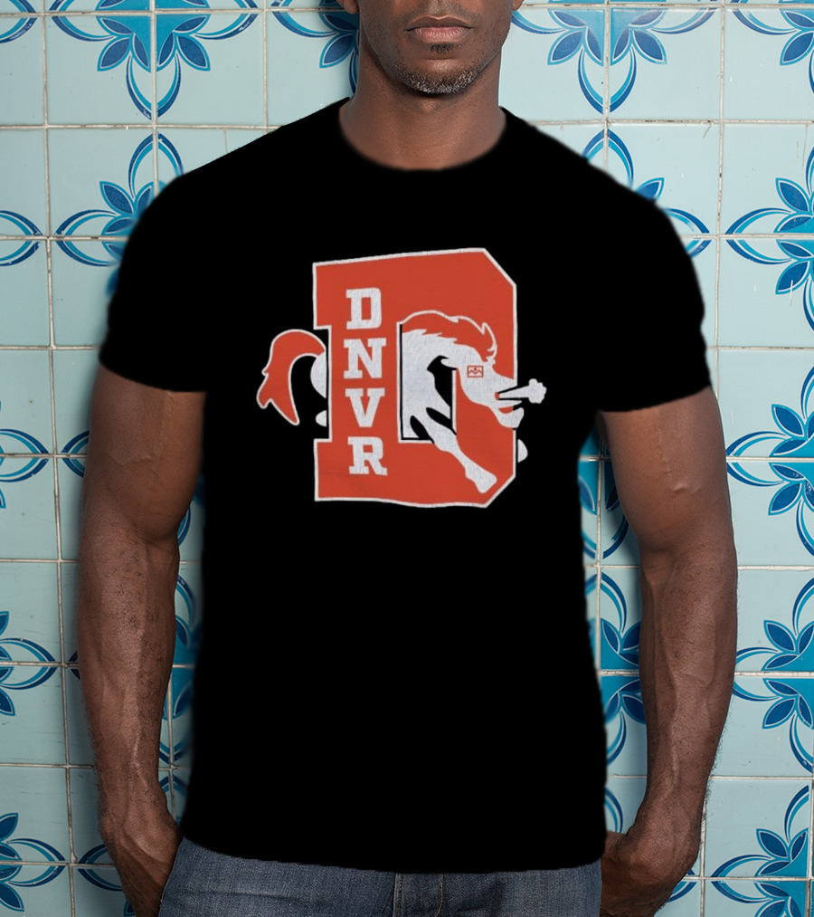 DNVR Denver Broncos Retro Horse Head T-Shirt