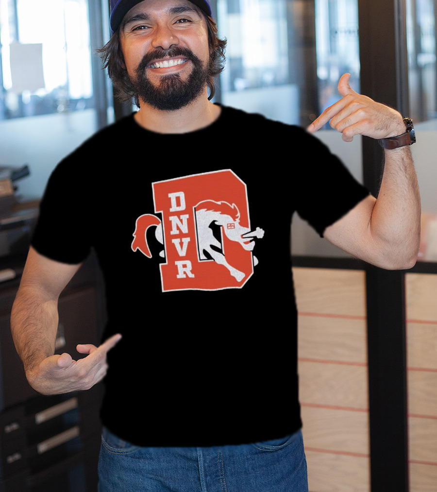 DNVR Denver Broncos Retro Horse Head T-Shirt