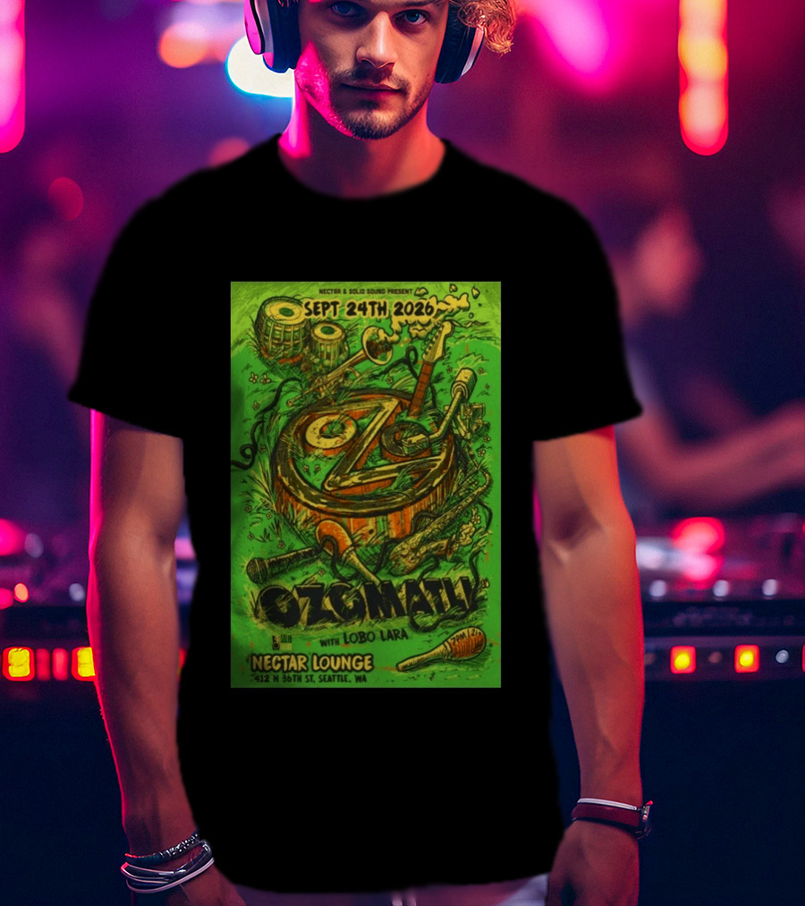 Ozomatli At Nectar Lounge Seattle With Lobo Lara September 24th 2026 T-Shirt