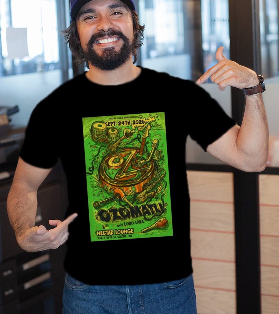 Ozomatli At Nectar Lounge Seattle With Lobo Lara September 24th 2026 T-Shirt