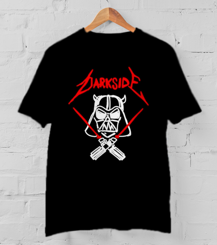 Darth Vader Join The Dark Side Metal Crossover Darkside Zwrocle Lightsabers T-Shirt