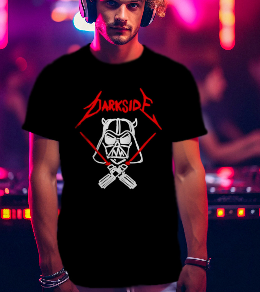 Darth Vader Join The Dark Side Metal Crossover Darkside Zwrocle Lightsabers T-Shirt
