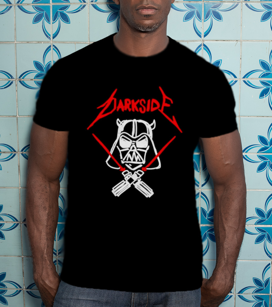 Darth Vader Join The Dark Side Metal Crossover Darkside Zwrocle Lightsabers T-Shirt