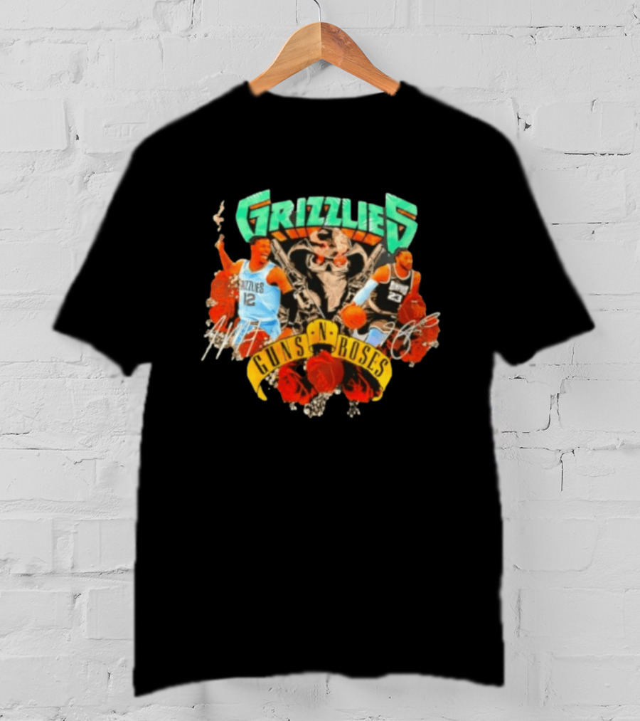 Guns N' Roses Grizzlies Ja Morant Memphis Basketball T-Shirt