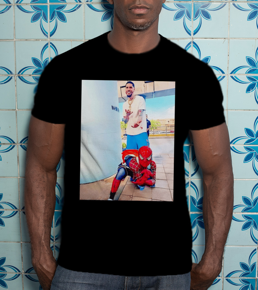 Jayson Tatum Spider Man Boston Celtics T-Shirt