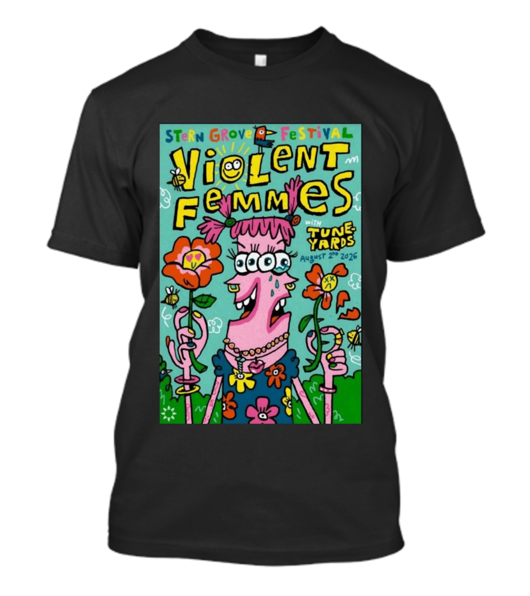 Stern Grove Festival Violent Femmes Tune Yards August 2 2026 San Francisco T-Shirt