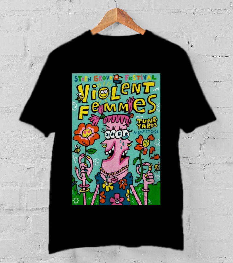 Stern Grove Festival Violent Femmes Tune Yards August 2 2026 San Francisco T-Shirt
