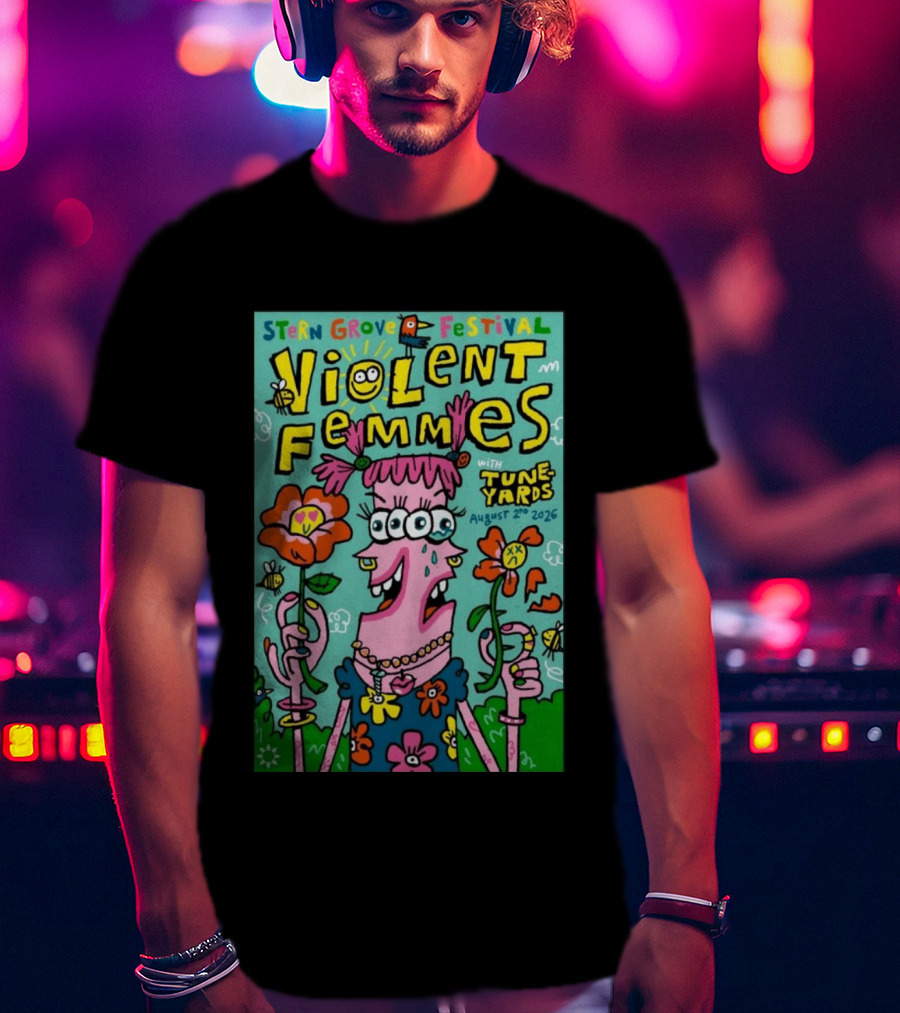 Stern Grove Festival Violent Femmes Tune Yards August 2 2026 San Francisco T-Shirt
