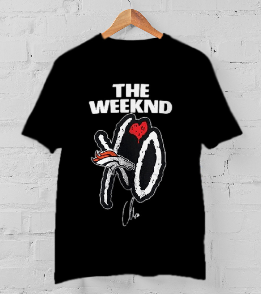 THE WEEKND XO Denver Broncos Collaboration T-Shirt