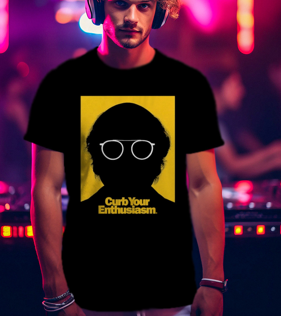 Curb Your Enthusiasm Larry David Silhouette Glasses T-Shirt