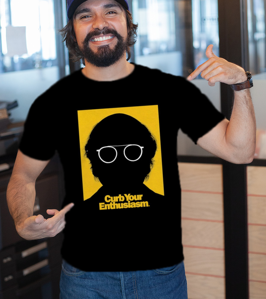 Curb Your Enthusiasm Larry David Silhouette Glasses T-Shirt