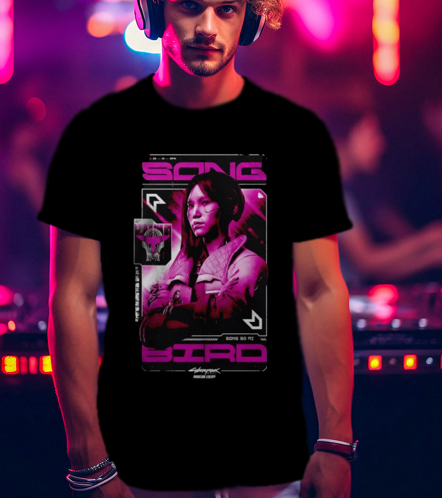 Songbird Song So Mi Cyberpunk 2077 Phantom Liberty T-Shirt
