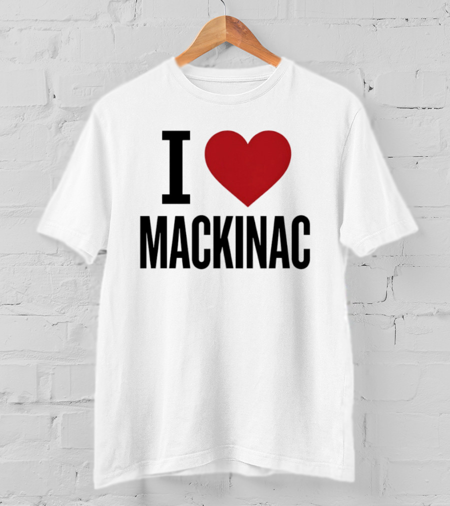 I Love Mackinac Michigan Travel Vacation T-Shirt