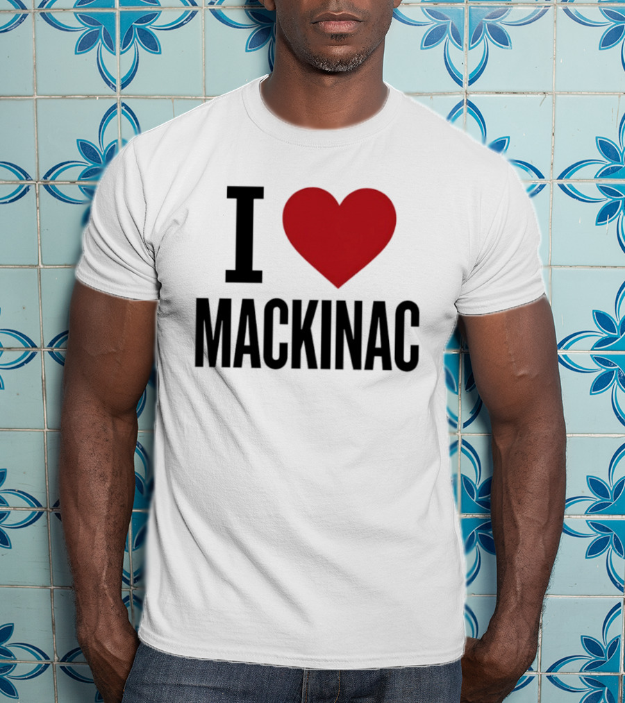 I Love Mackinac Michigan Travel Vacation T-Shirt