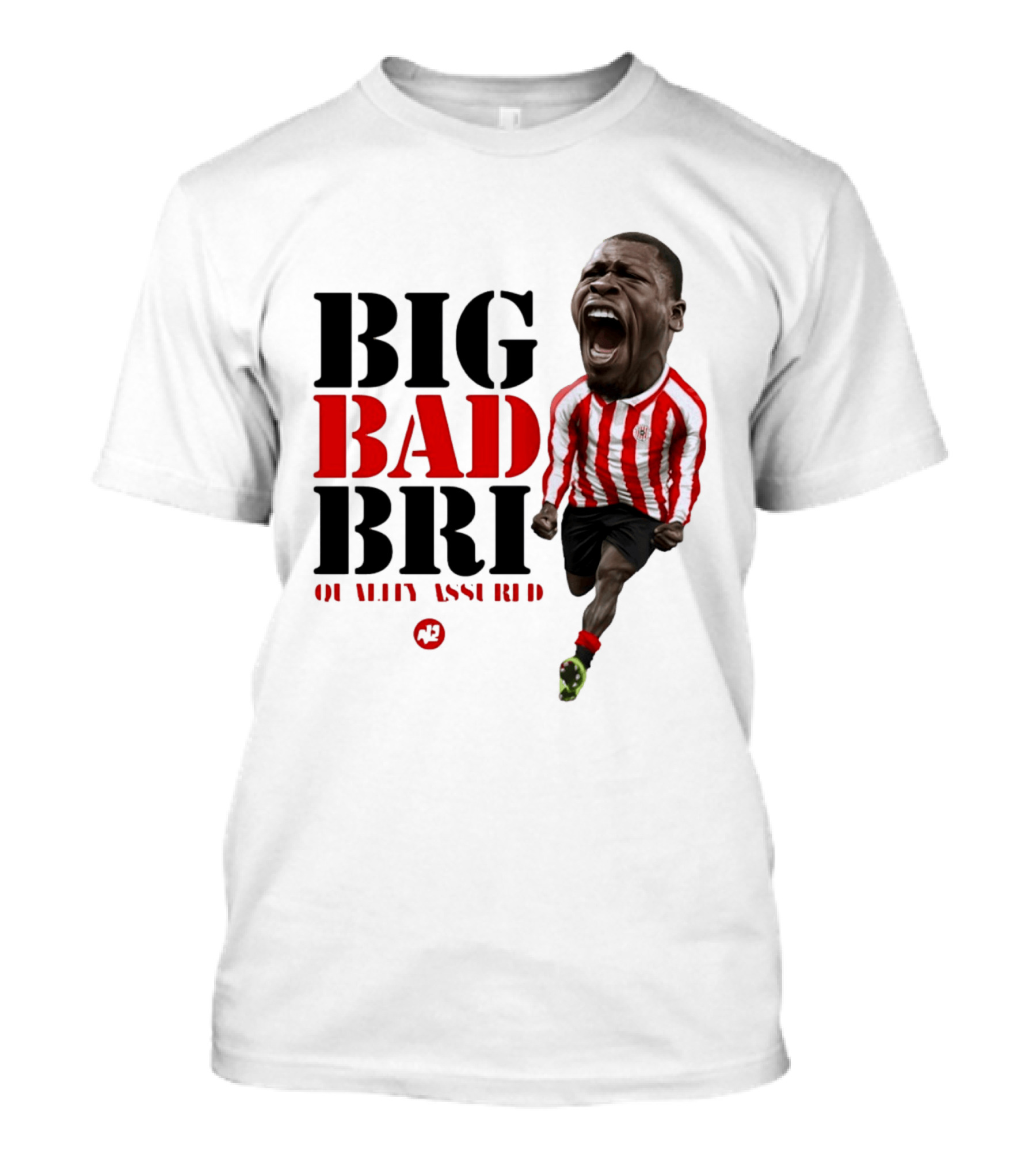 Big Bad Bri Quality Assured Sunderland AFC Caricature T-Shirt