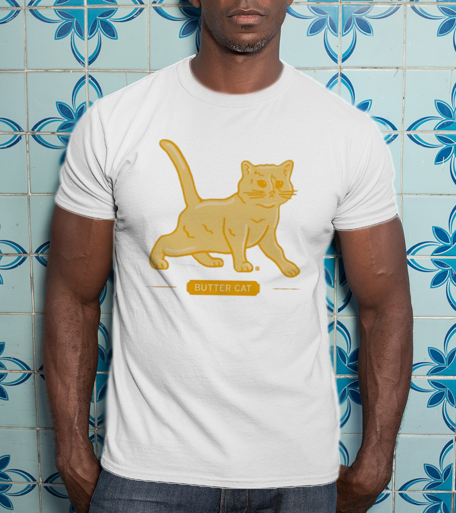 Butter Cat Animal Kitten Playful T-Shirt