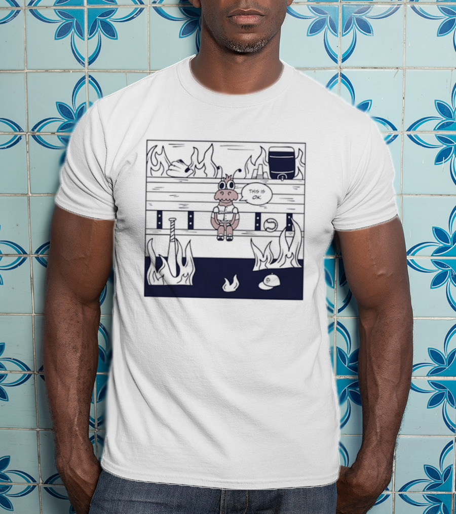 Philadelphia Phillies Baseball Meme This Is Fine T-Shirt