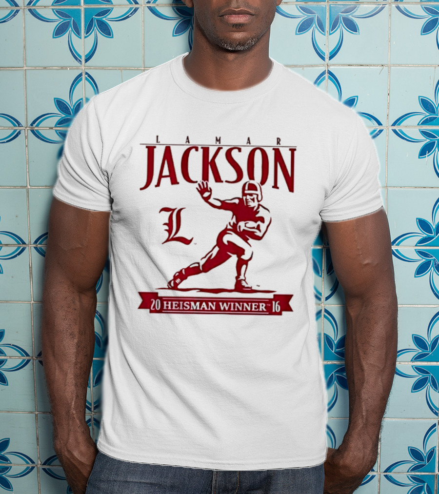 Lamar Jackson Louisville Football Heisman Winner 2016 T-Shirt
