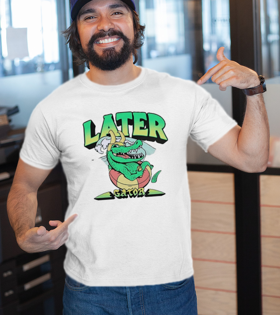 Later Gator Loki Alligator Marvel Disney Plus Floating Relaxation T-Shirt