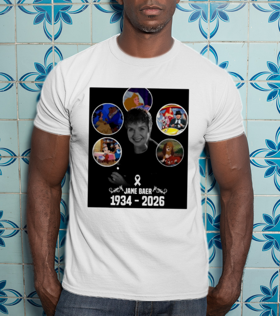 Jane Baer 1934 2026 Beauty And The Beast Sleeping Beauty Dumbo Mary Poppins Fox And The Hound Mickey Mouse T-Shirt