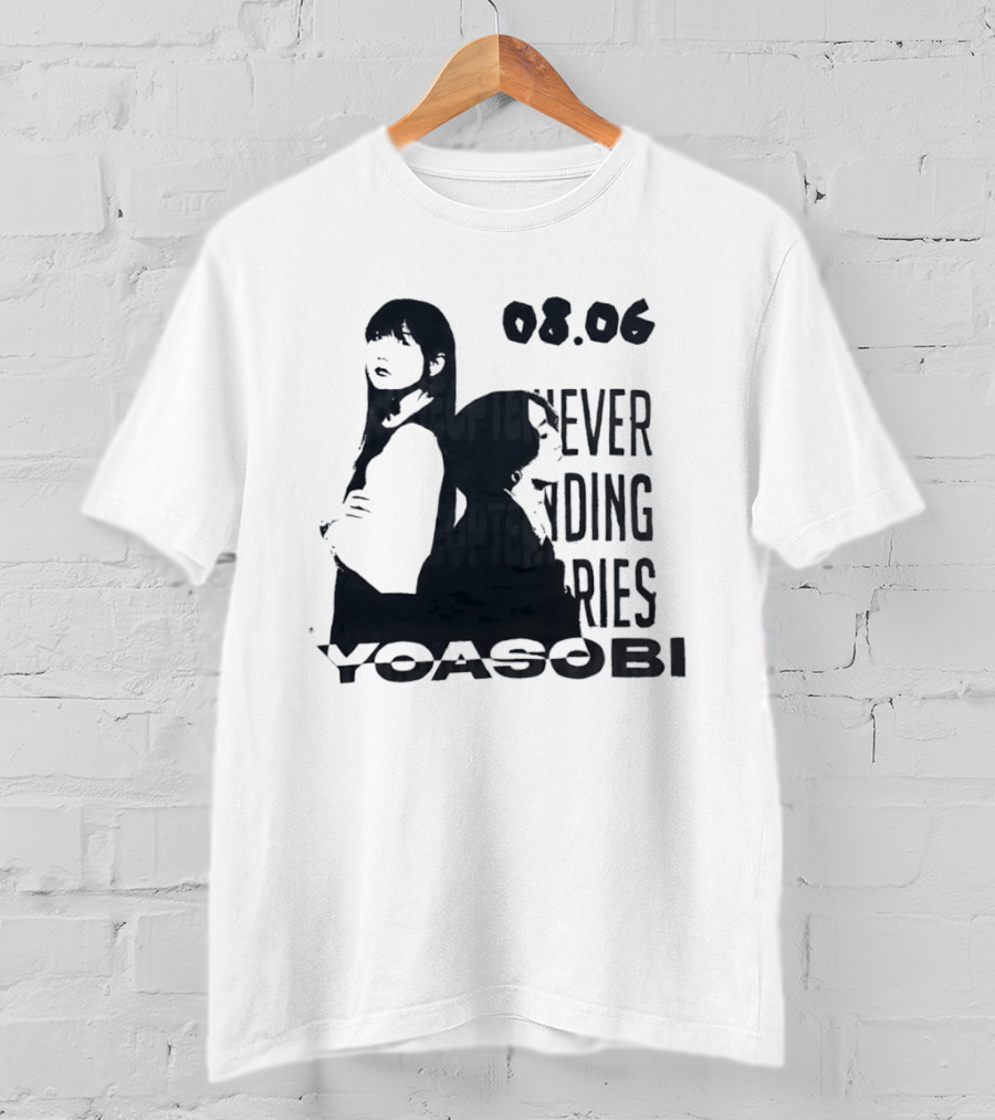 Yoasobi Never Ending Stories 08.06 J Pop Duo T-Shirt