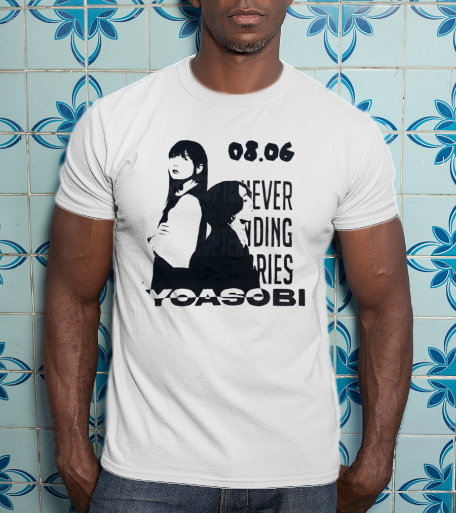 Yoasobi Never Ending Stories 08.06 J Pop Duo T-Shirt