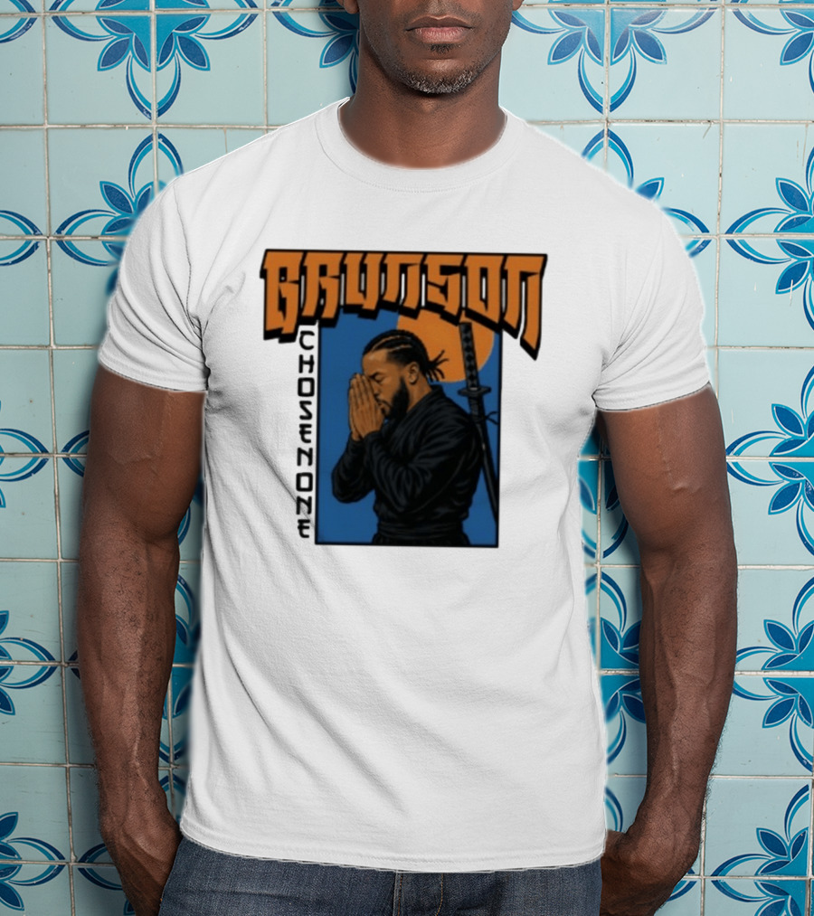 Brunson Chosen One Samurai Style Meditation And Sword T-Shirt