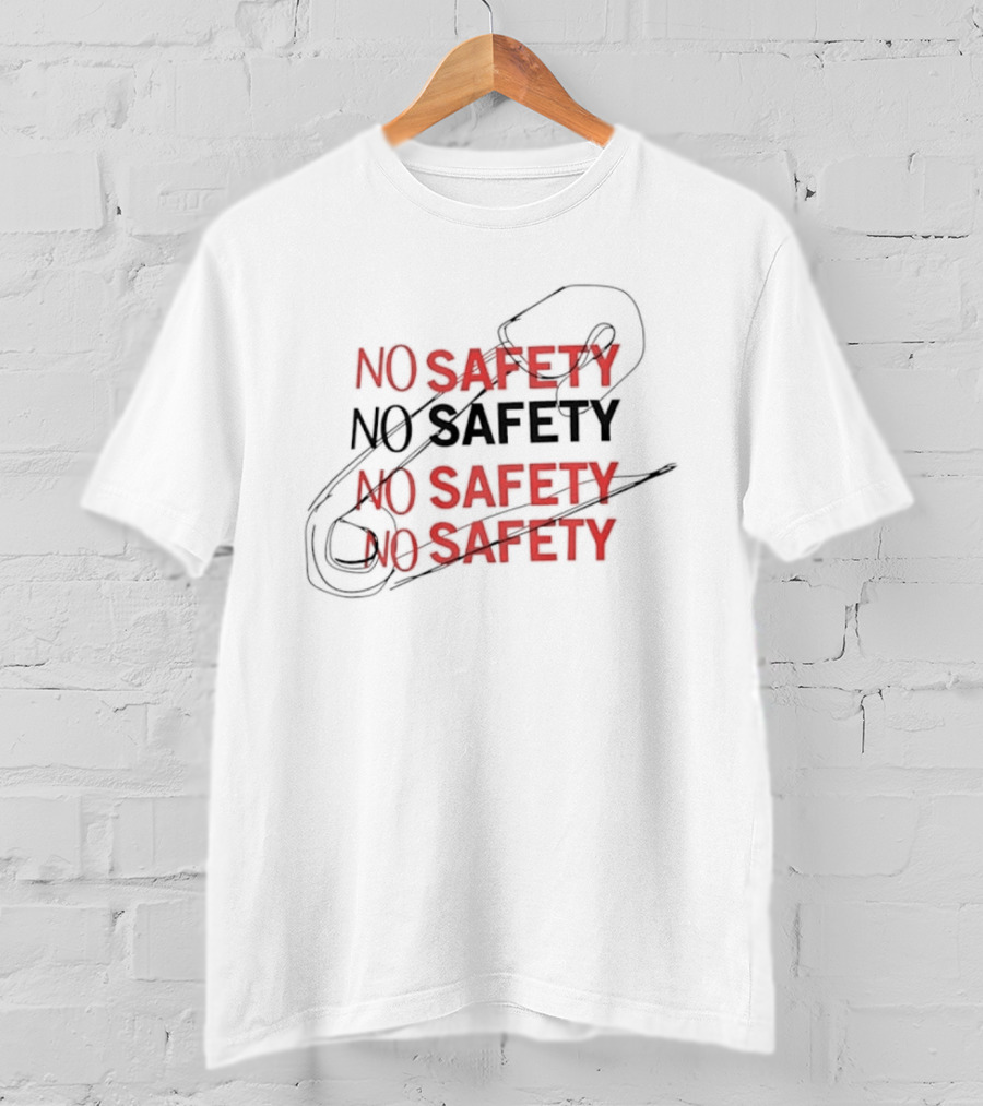 No Safety Pop Up With Safety Pin T-Shirt