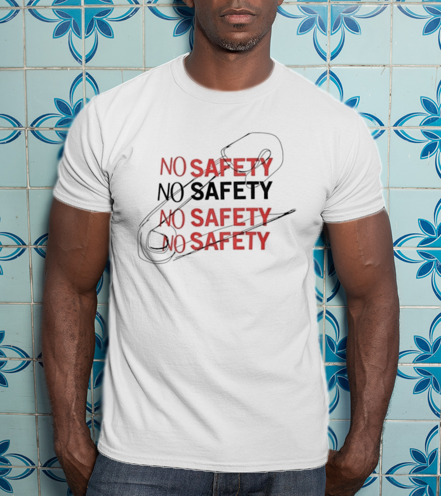 No Safety Pop Up With Safety Pin T-Shirt