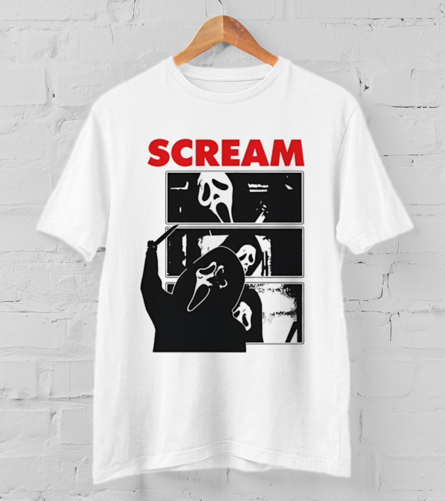 Scream Ghostface Slasher Horror Movie 90s T-Shirt