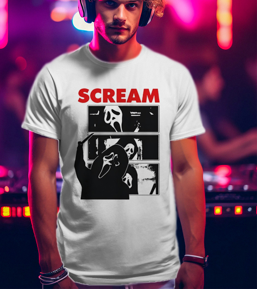 Scream Ghostface Slasher Horror Movie 90s T-Shirt