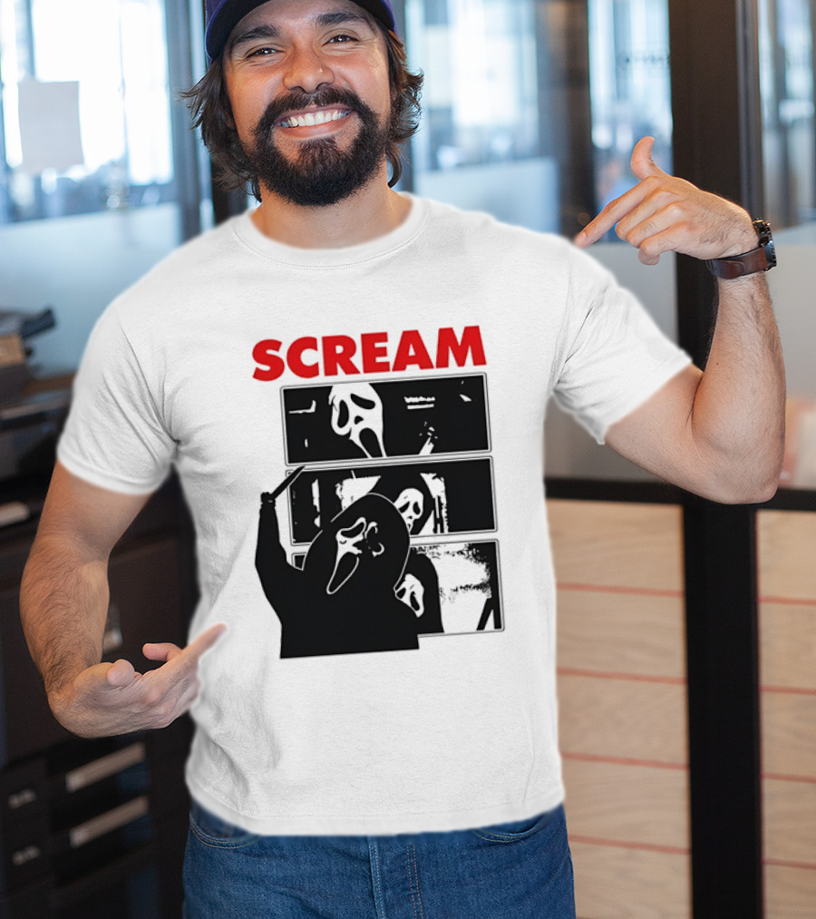 Scream Ghostface Slasher Horror Movie 90s T-Shirt