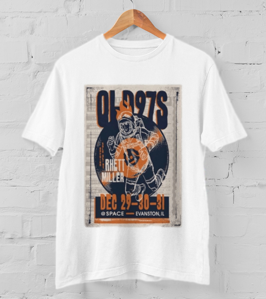 Old 97s Rhett Miller Dec 29 30 31 2025 Space Evanston Il T-Shirt