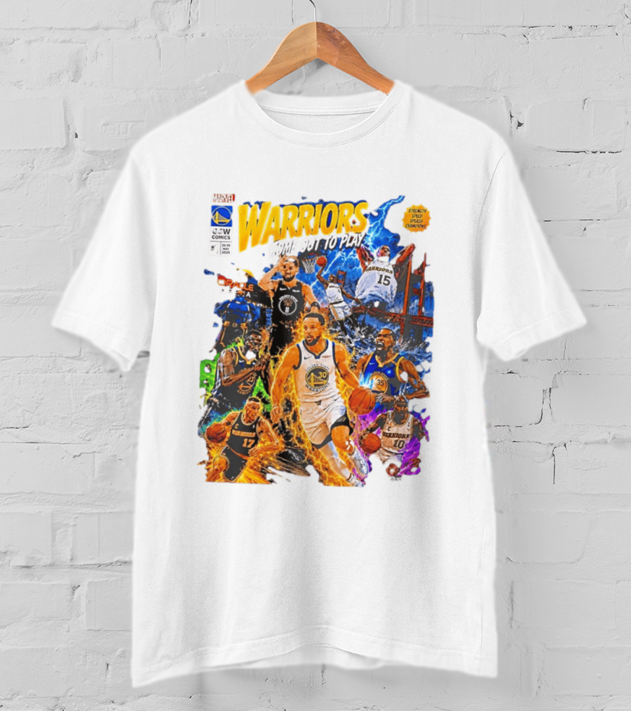 Golden State Warriors Come Out To Play Comic Book Marvel Oracle Arena T-Shirt