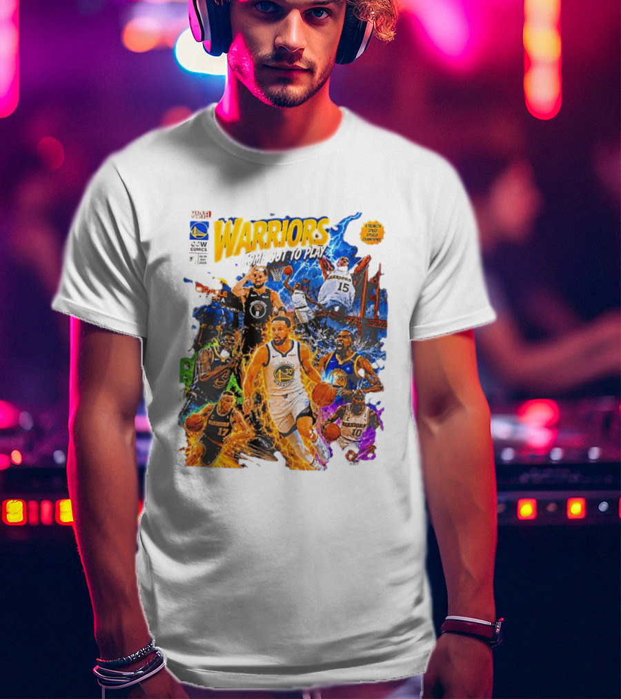 Golden State Warriors Come Out To Play Comic Book Marvel Oracle Arena T-Shirt
