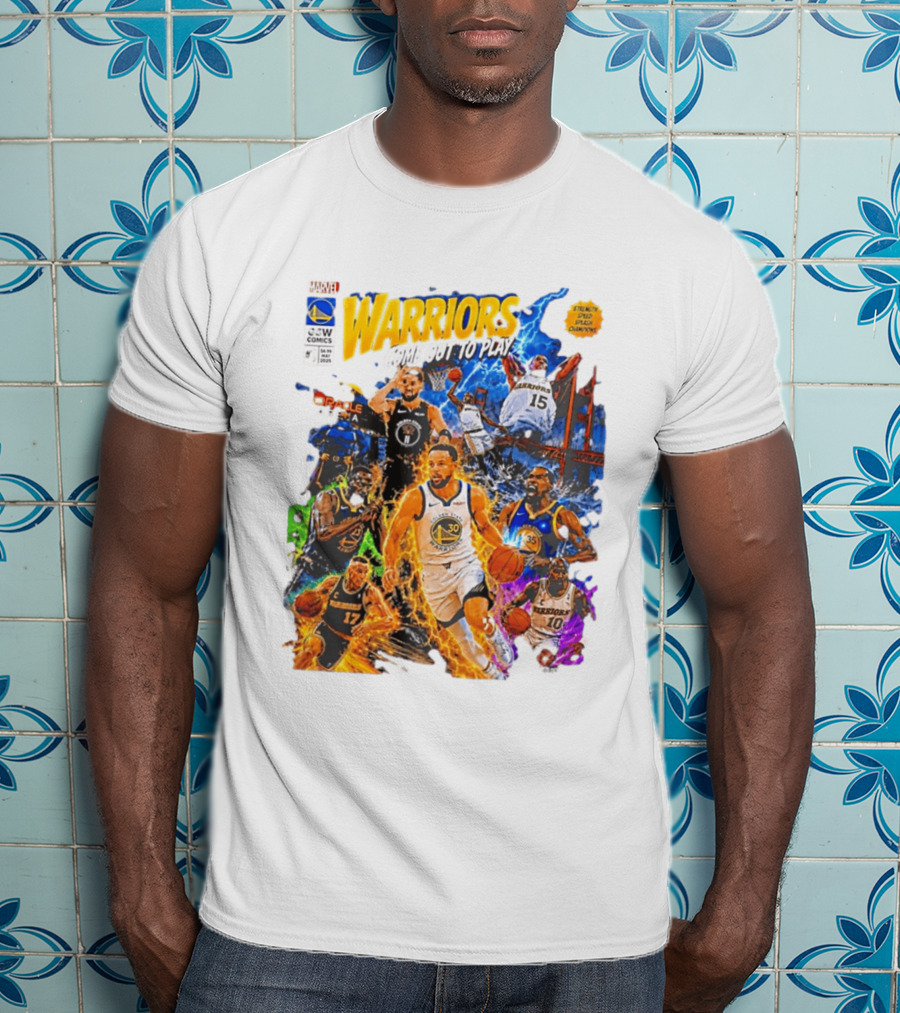 Golden State Warriors Come Out To Play Comic Book Marvel Oracle Arena T-Shirt