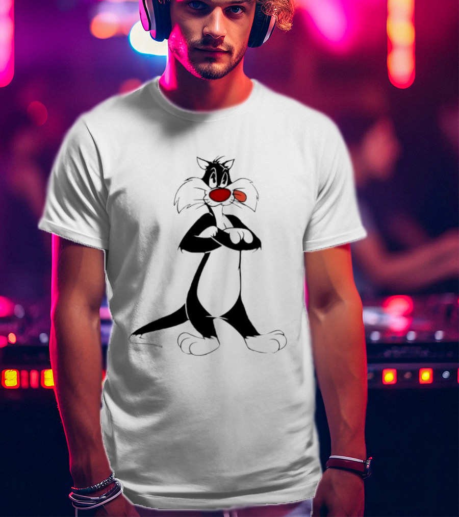 Sylvester The Cat Looney Tunes Warner Bros T-Shirt