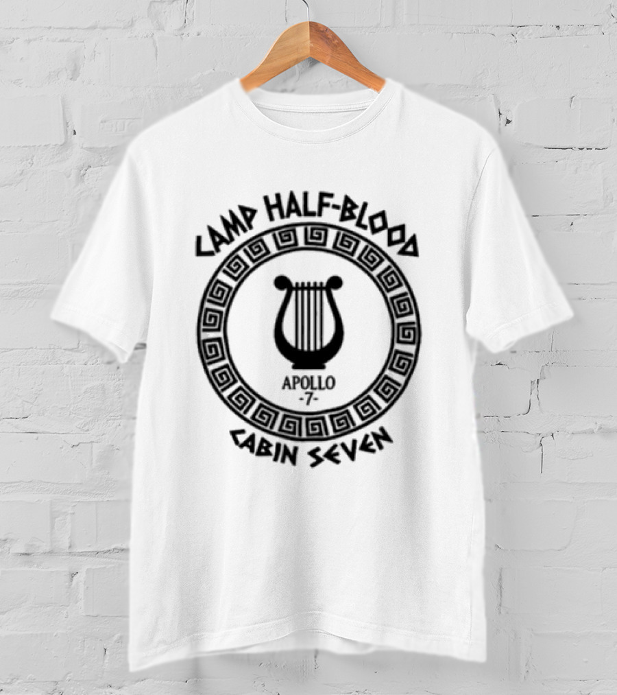 Camp Half Blood Apollo 7 Cabin Seven Lyre T-Shirt