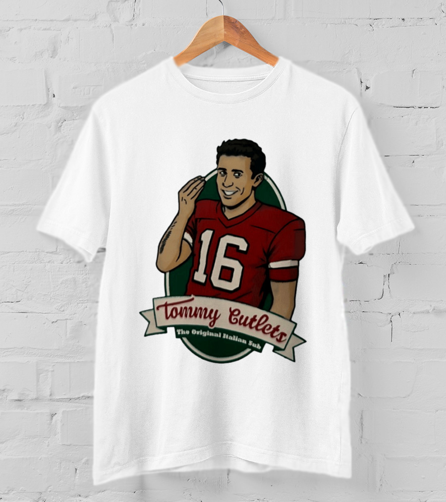 Tommy DeVito 16 Football Jersey Tommy Cutlets The Original Italian Sub T-Shirt