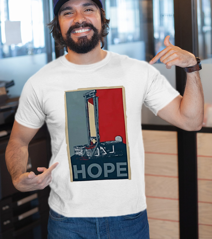 Hope Guillotine Vintage Style Political Icon Concept T-Shirt