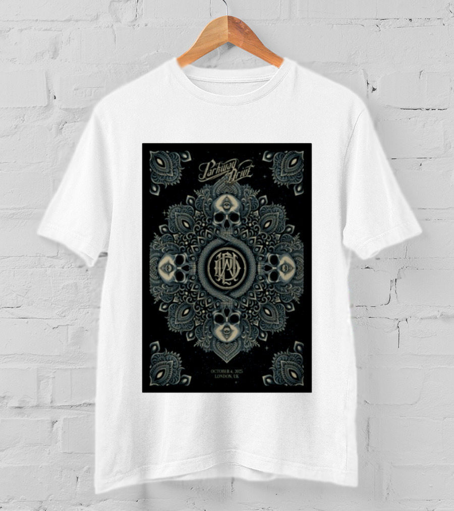 Parkway Drive Tour London UK October 4 2025 Mandala And Skull T-Shirt